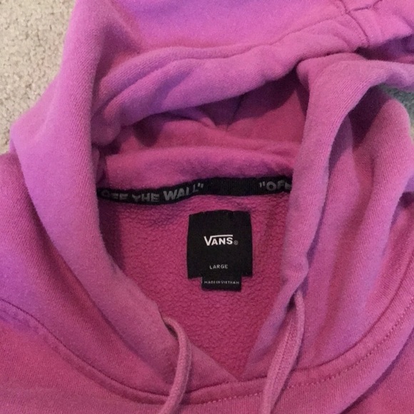 EUC Fuschia Vans Sweatshirt/Hoodie, Size Large - Picture 4 of 9
